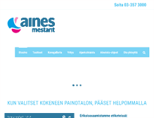 Tablet Screenshot of ainesmestarit.fi